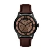 Orologio Townsman automatico in pelle marrone scuro
