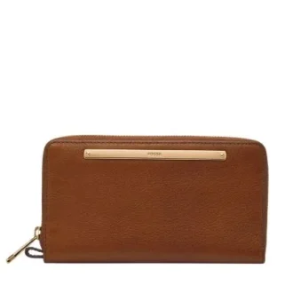 Portafoglio a busta con zip in pelle Liza