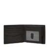 Portafoglio bifold in pelle Derrick con tasca portamonete grande e RFID