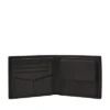 Portafoglio bifold in pelle Derrick con tasca portamonete grande e RFID