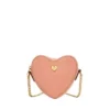 Portafoglio con zip superiore a forma di cuore