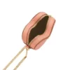 Portafoglio con zip superiore a forma di cuore