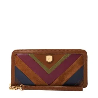 Portafoglio continentale con zip Lennox
