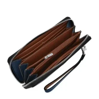 Portafoglio continentale con zip Lennox