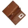 Portafoglio Logan in pelle con patta RFID