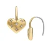 Sadie All My Love Orecchini pendenti a cuore in acciaio inossidabile color oro