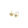 Sadie All My Love Orecchini pendenti a cuore in acciaio inossidabile color oro