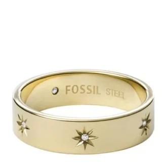 Sadie Shine Bright Anello a fascia in acciaio inossidabile color oro