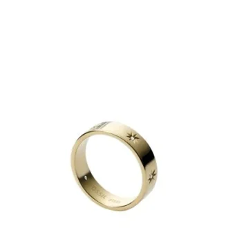 Sadie Shine Bright Anello a fascia in acciaio inossidabile color oro