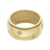 Sadie Shine Bright Anello Fidget Band in acciaio inossidabile color oro