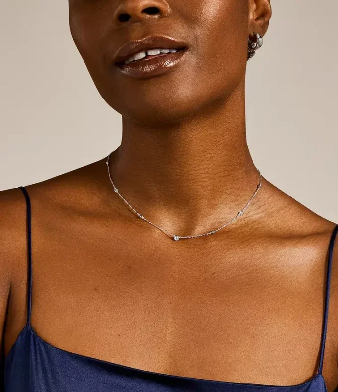 Set collana in argento sterling Glitz