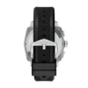 Set cronografo nero in silicone con cinturino