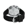 Set cronografo nero in silicone con cinturino