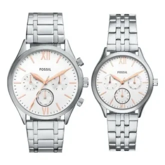 Set di orologi da polso multifunzione Fenmore con bracciale color argento
