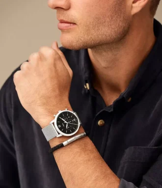 Set Neutra Chronograph con orologio e bracciale in acciaio inossidabile