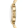Set orologio e bracciale Karli a tre lancette color oro