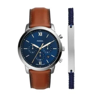 Set orologio e bracciale Neutra Chronograph in pelle
