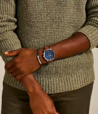Set orologio e bracciale Neutra Chronograph in pelle