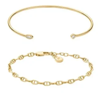 Set regalo bracciale Heritage in ottone dorato