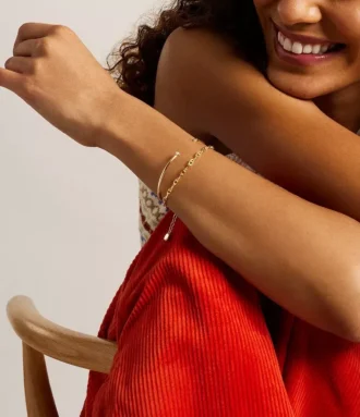 Set regalo bracciale Heritage in ottone dorato