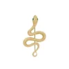 Spilla a forma di serpente in acciaio inossidabile color oro