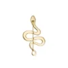 Spilla a forma di serpente in acciaio inossidabile color oro