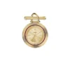 Spilla orologio Scarlette a tre lancette in acciaio inossidabile dorato
