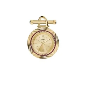 Spilla orologio Scarlette a tre lancette in acciaio inossidabile dorato