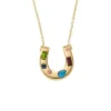 Sutton The Good Luck Collection Collana con pendente a ferro di cavallo in acciaio inossidabile dorato