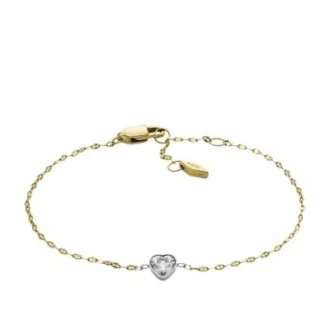 Sutton Tokens Of Affection Bracciale con catena in acciaio inossidabile bicolore
