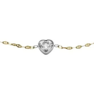 Sutton Tokens Of Affection Bracciale con catena in acciaio inossidabile bicolore