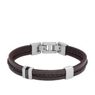 Townsman Leather Essentials Bracciale in pelle marrone